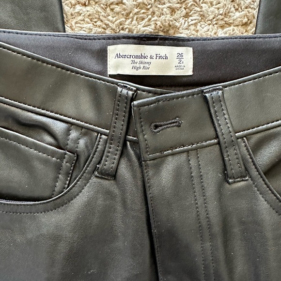 Abercrombie Leather Pants - Picture 3 of 3